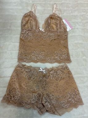 Lace Camisole & Short Sleep Set handmade